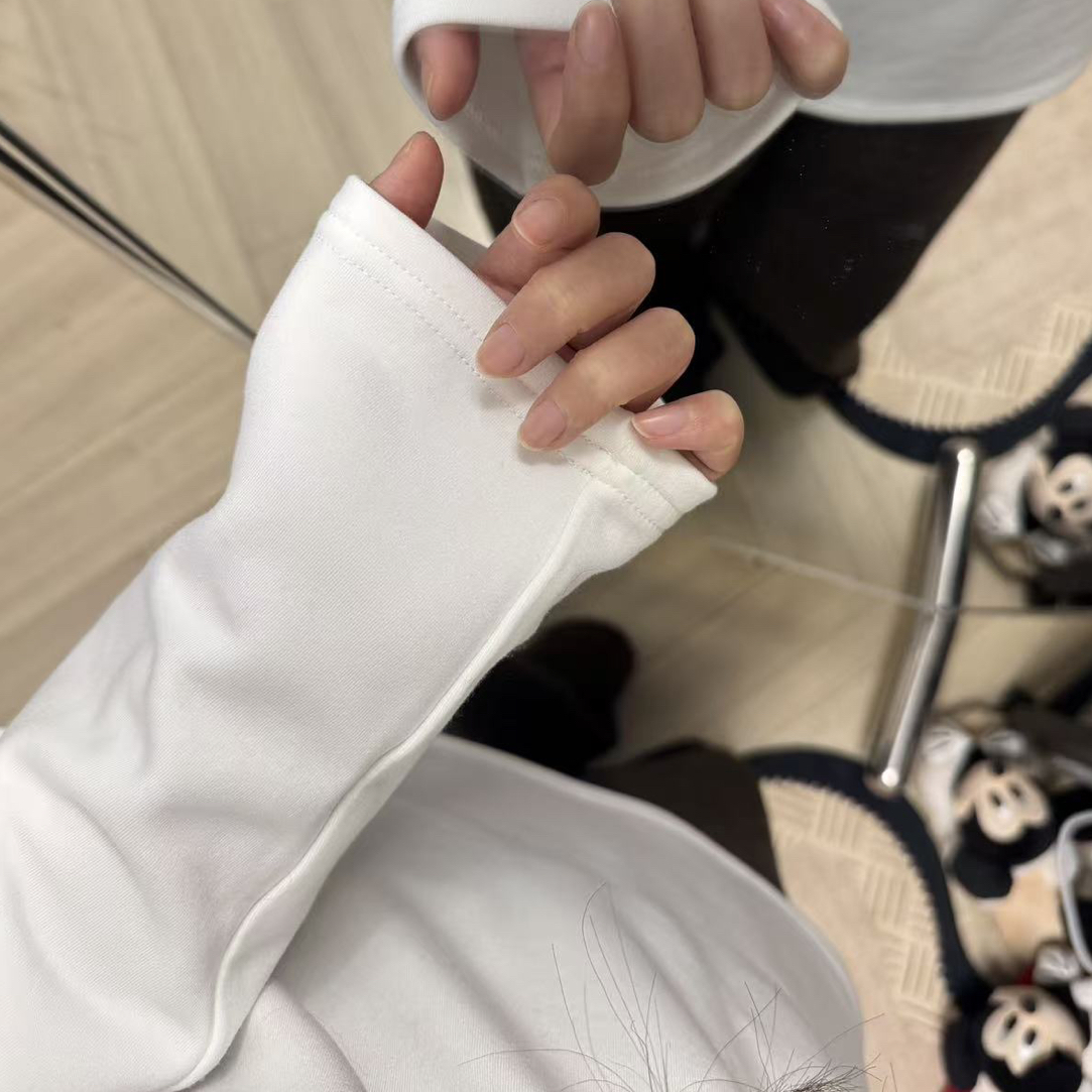 加绒加厚内搭长袖T恤女秋冬白色中长款内搭打底衫