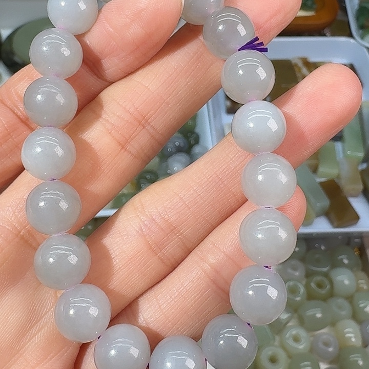 和田玉未镶嵌手链10mm