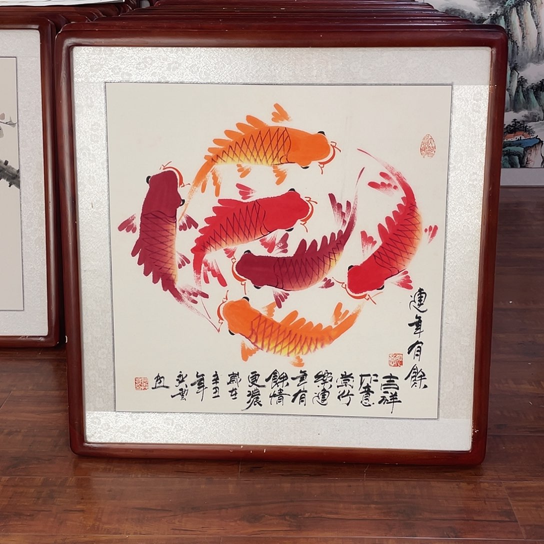 国画带框尺寸63*63厘米