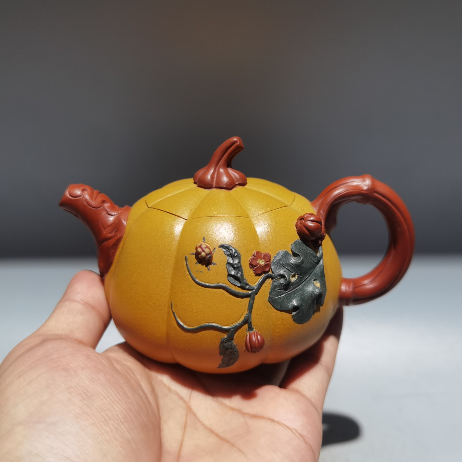 金瓜壶黄金段三色泥320cc珍藏精品