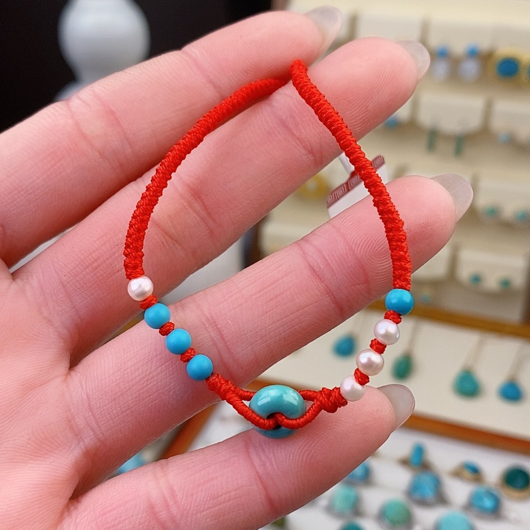 未镶嵌绿松石手链