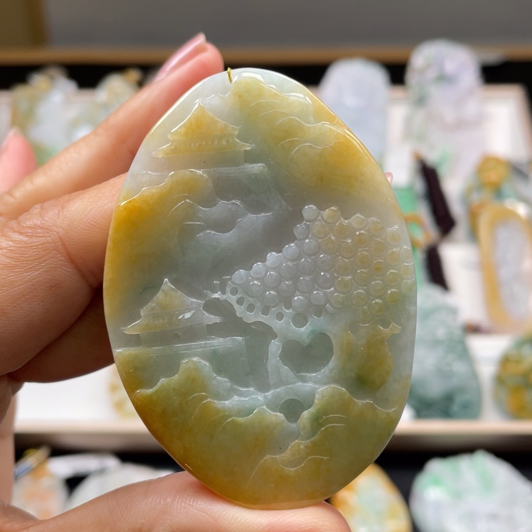 翡翠吊坠(不含链)未镶嵌