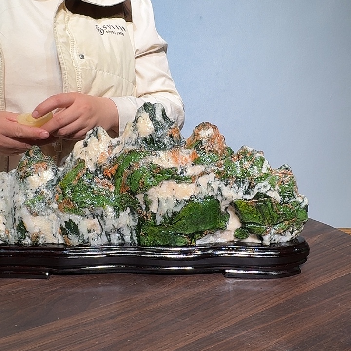 石材七彩石摆件，，，，，，