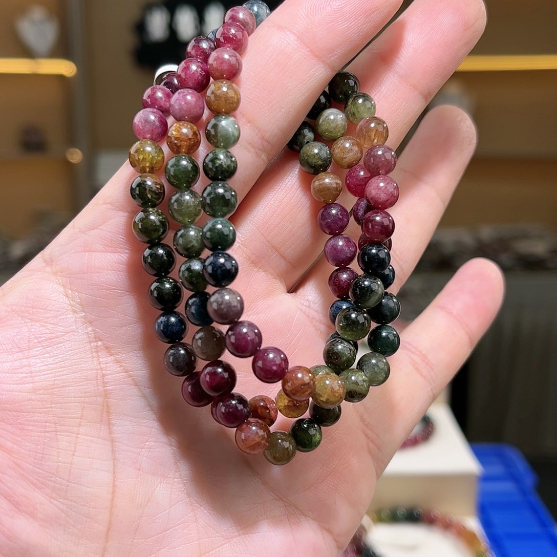 【闪购商品】碧玺碧玺三圈未镶嵌