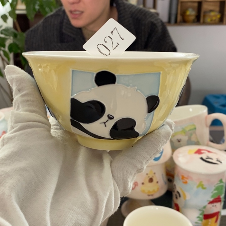 杯景德镇釉下彩手绘