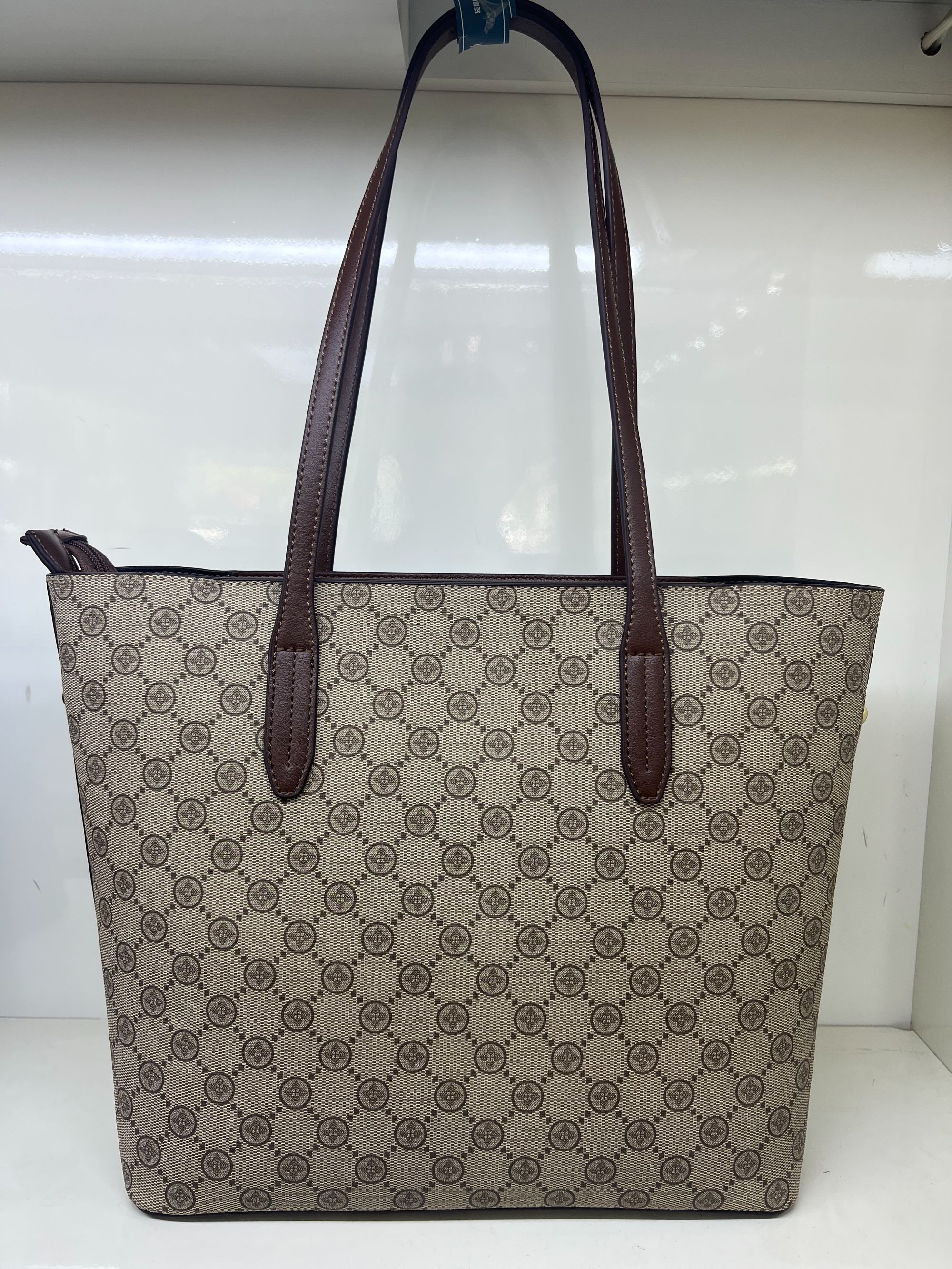 袋鼠压花防刮花耐磨单肩包大托特通勤肩包百搭单肩