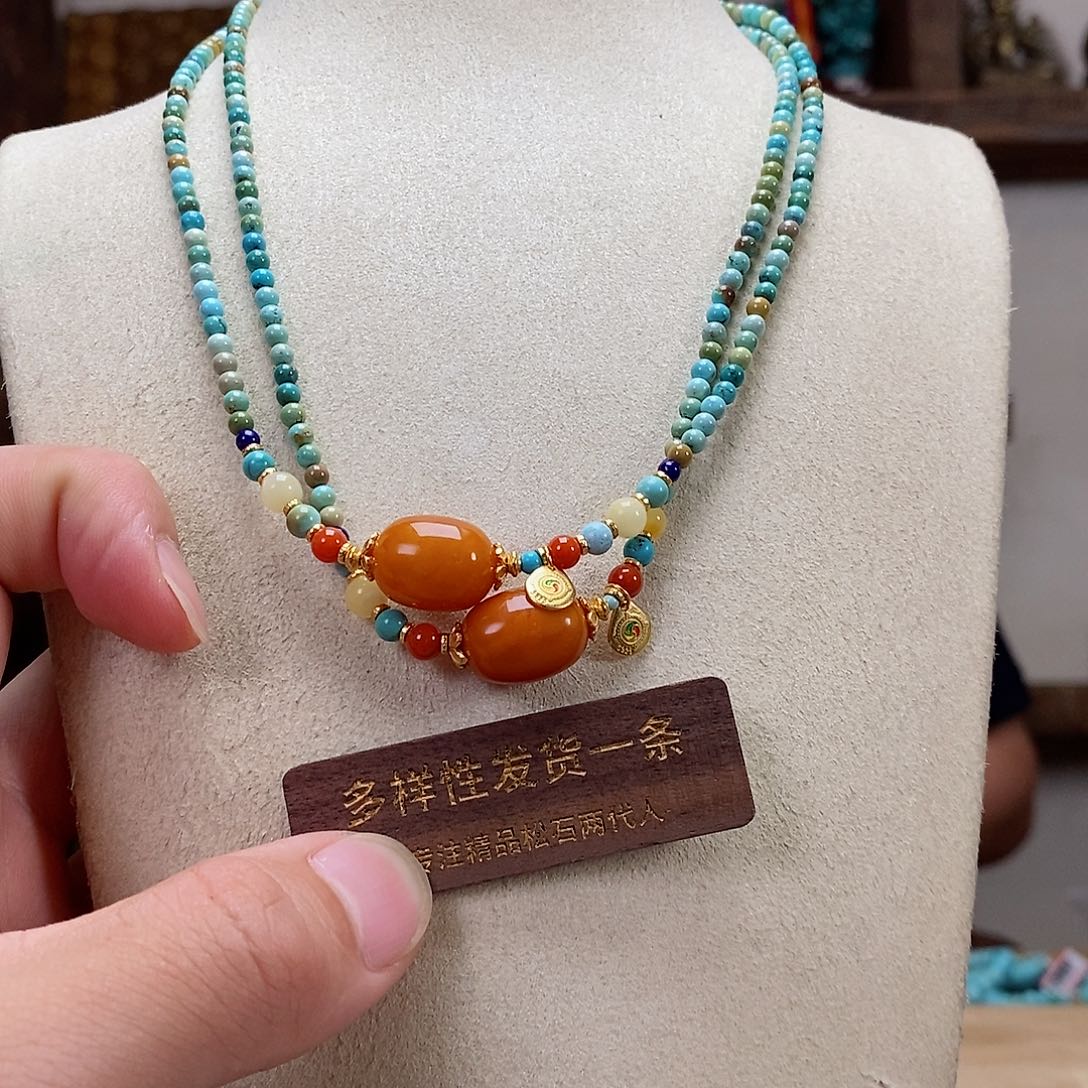 未镶嵌绿松石珠宝奇石