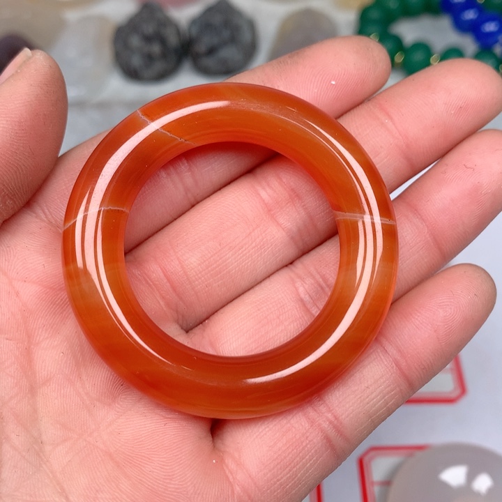 玛瑙/玉髓颈饰未镶嵌心***⠀