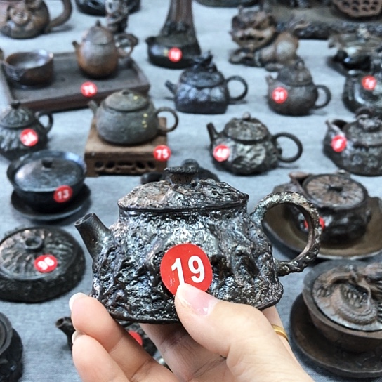 杯全手捏柴烧茶器壶