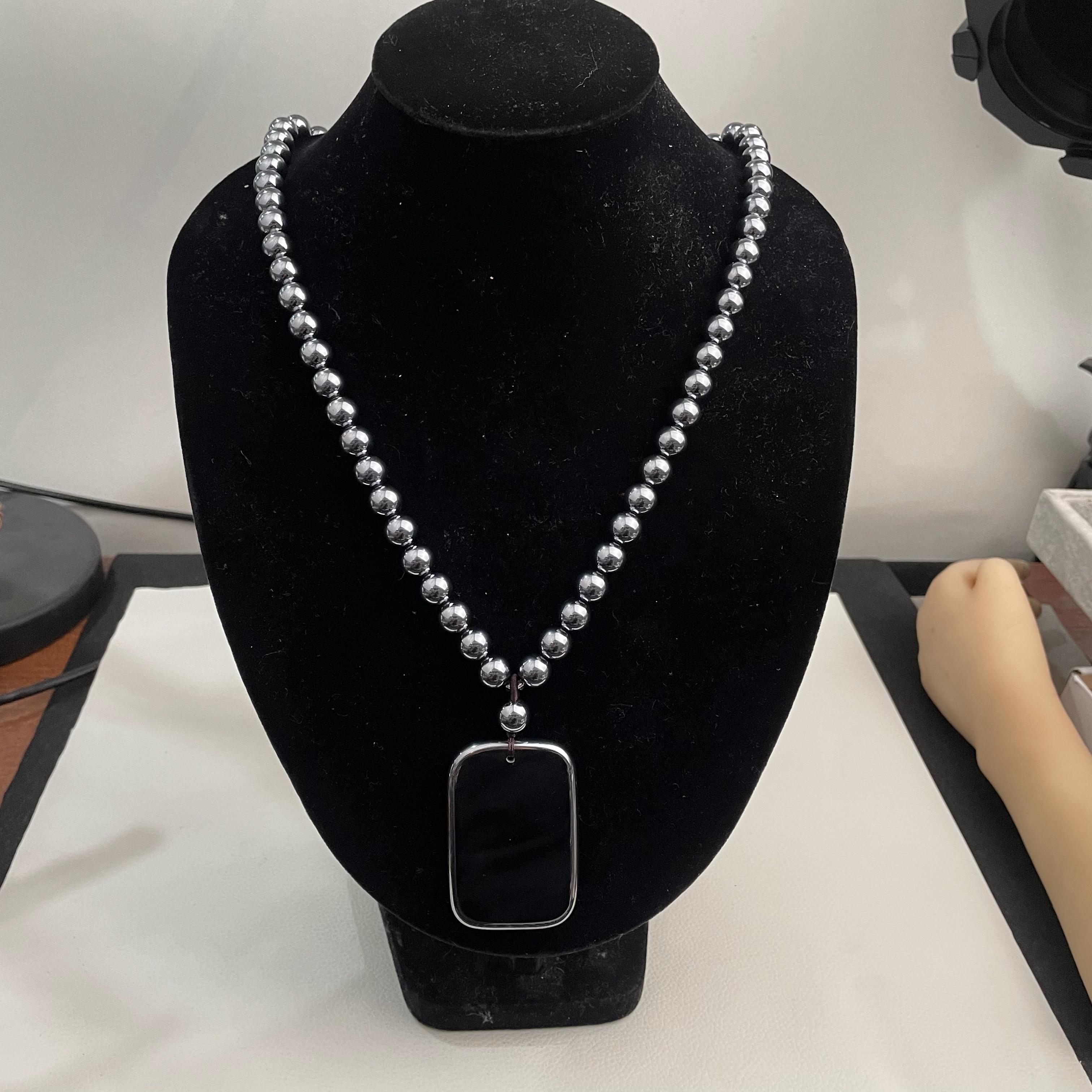 非金属莫桑石项链 满含量太赫兹石项链加无事牌一秒化冰正品99999