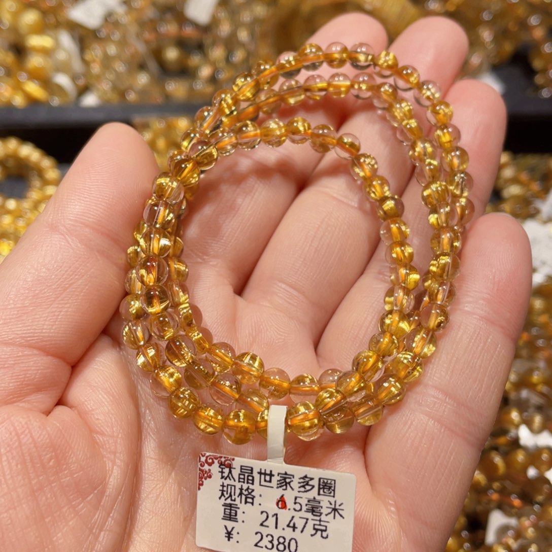 水晶手链未镶嵌天然水晶手链