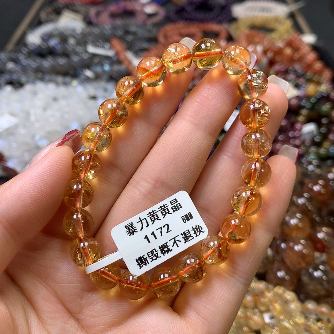 水晶手链未镶嵌，