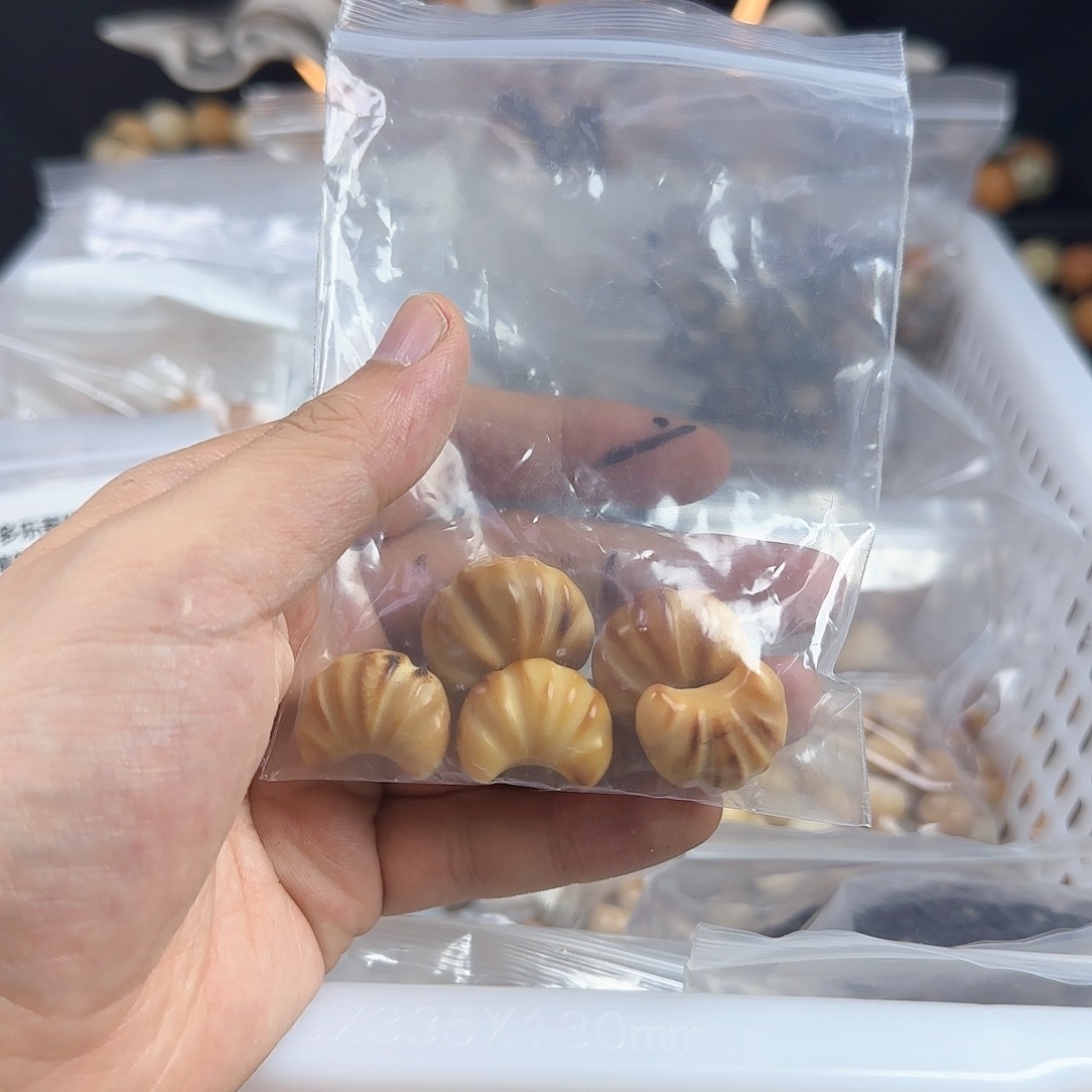 菩提根/象牙果吊坠C****e瑕疵面包5颗有裂