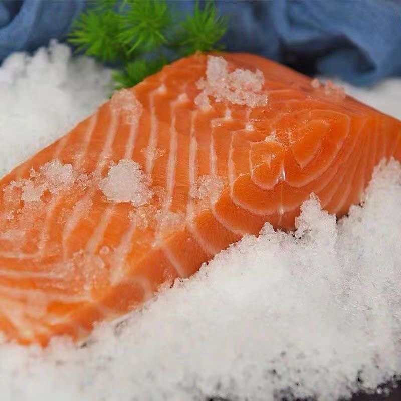 A【拍2盒送1盒]国产三文鱼中段带鱼腩可刺身香煎油脂丰厚软糯虹鳟