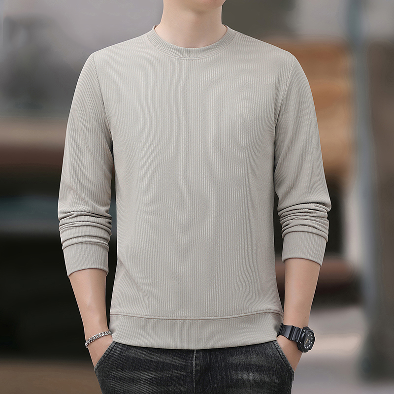 卫衣男士秋冬季新款加绒加厚T恤圆领长袖休闲百搭打底衫宽松上衣