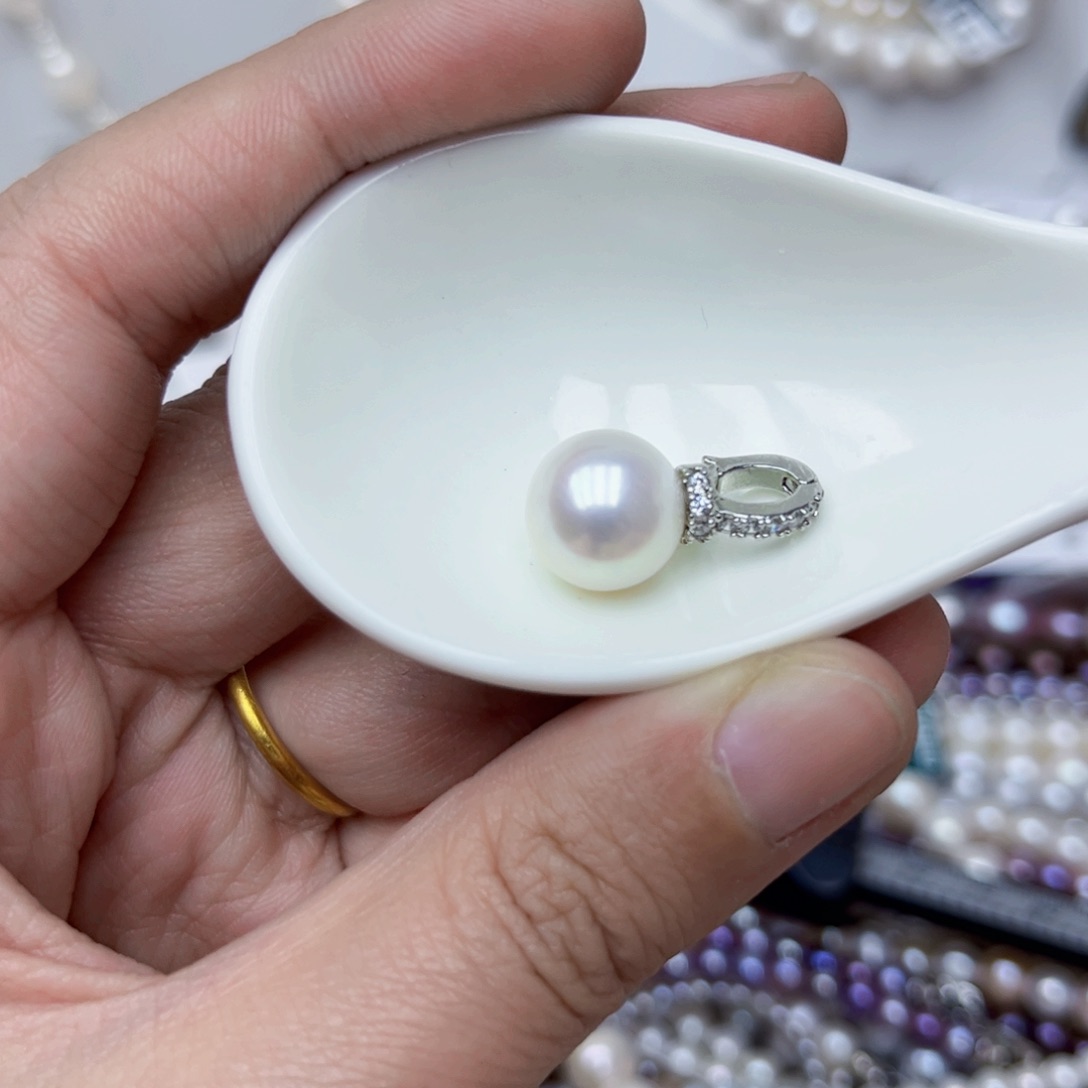 淡水珍珠颈饰银S925镶嵌