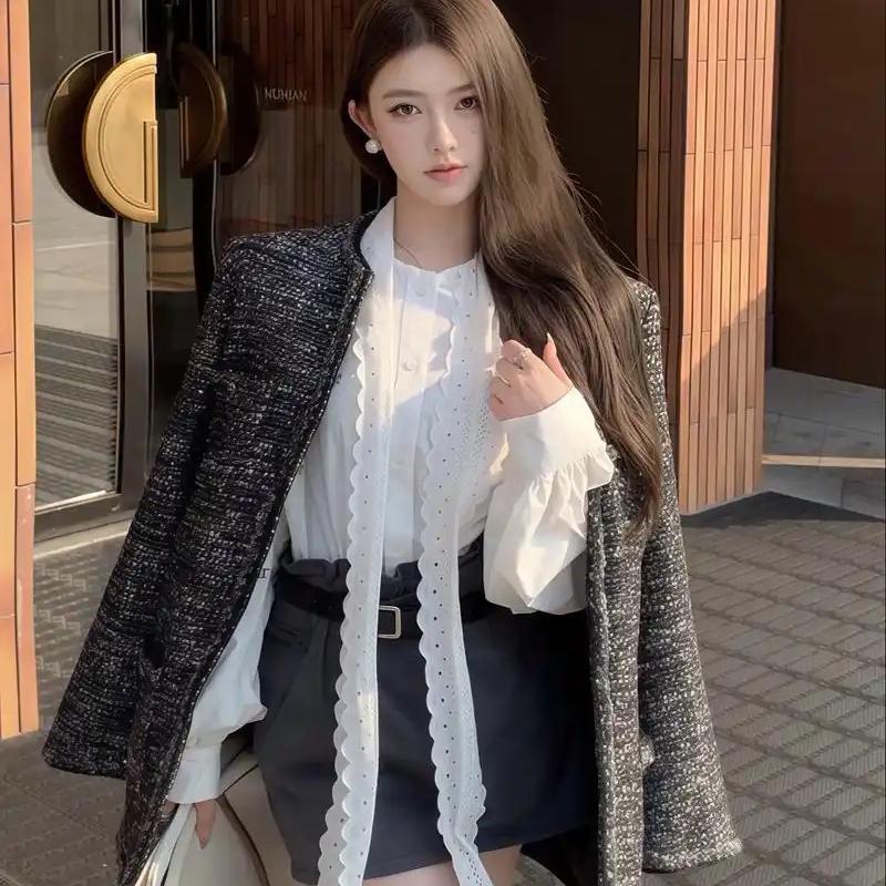 091-100对应编码拍撤柜秋季气质韩版女装短外套