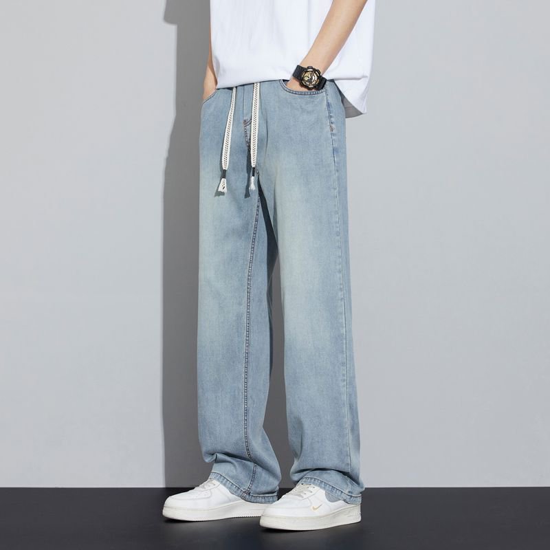 【吴姐定制】8088夏季休闲时尚休闲薄款莱赛尔男士牛仔裤