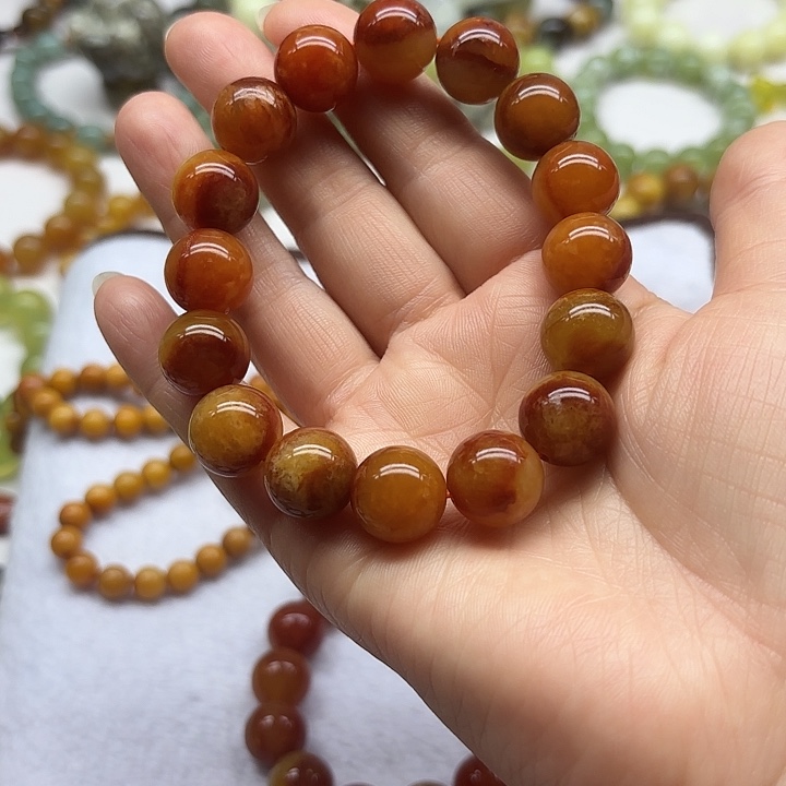 蛇纹石玉未镶嵌手串开****?