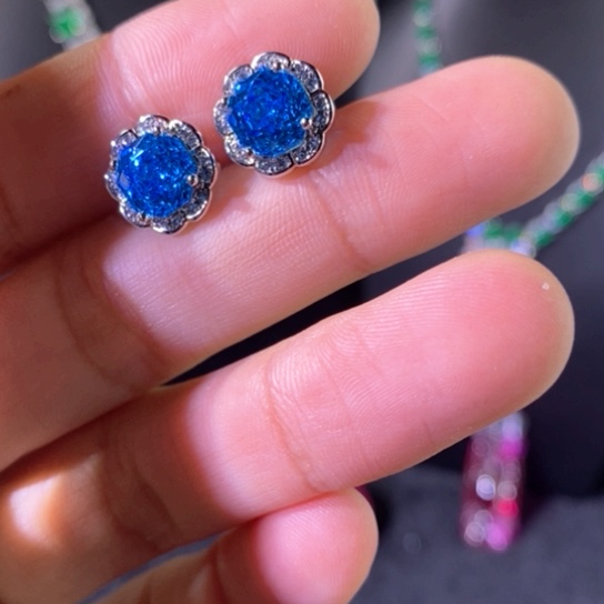 戒指红宝石银S925镶嵌