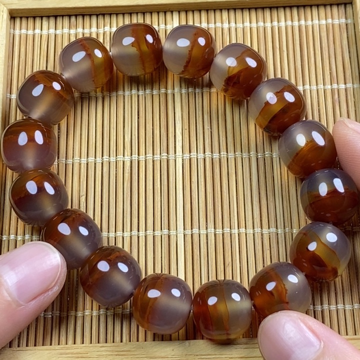 未镶嵌手链玛瑙/玉髓落****