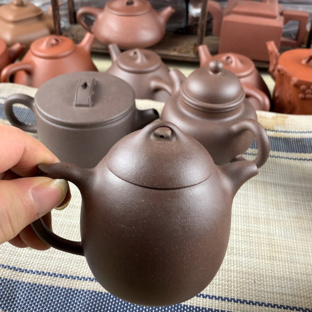 紫砂茶壶大水潭天青泥