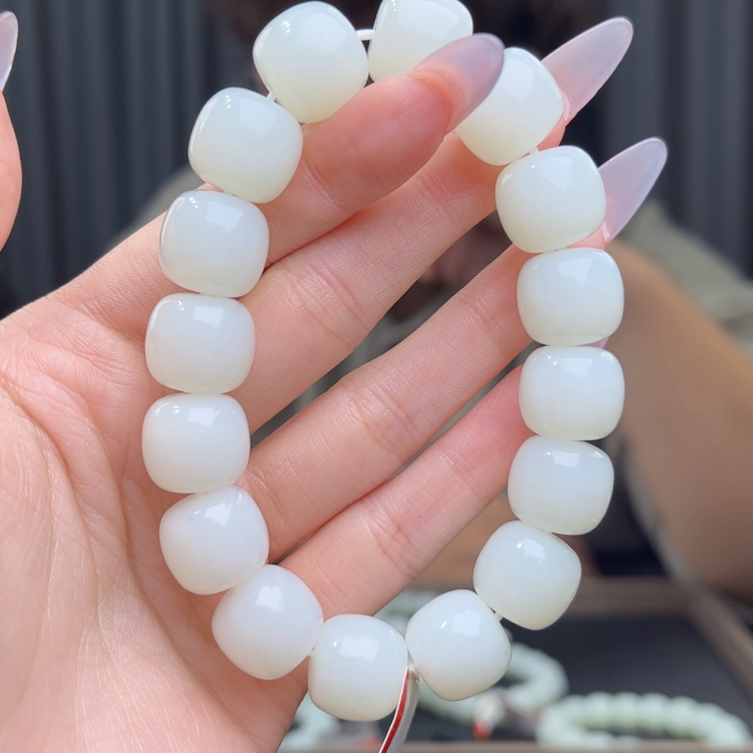 和田玉未镶嵌手链天然和田玉新疆且末天泰14