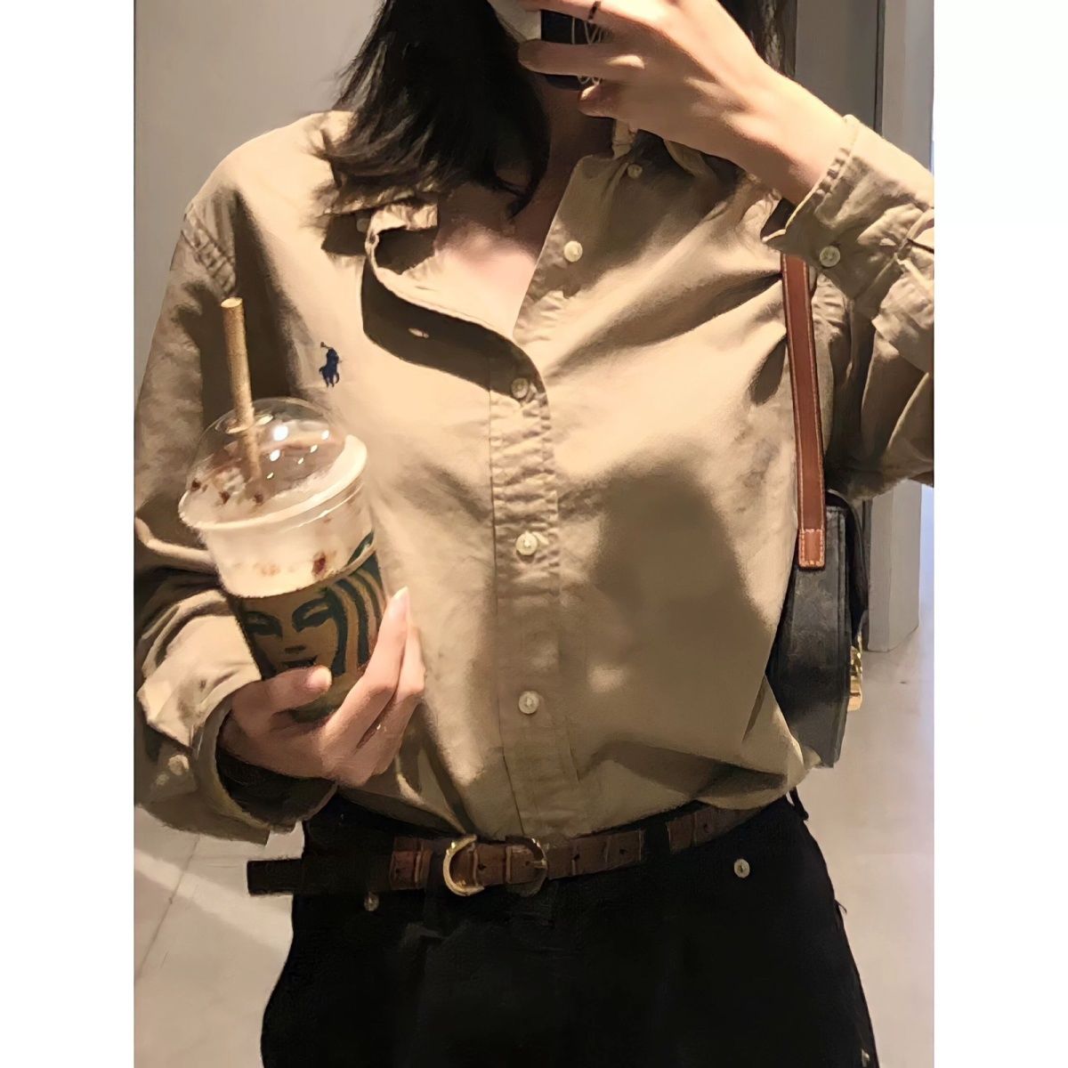 小马衬衫 | 100棉 刺绣小马早春高级感衬衫休闲宽松百搭