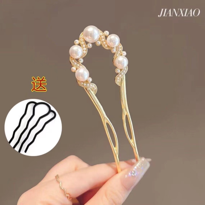  夏季爆款珠珠发簪气质优美