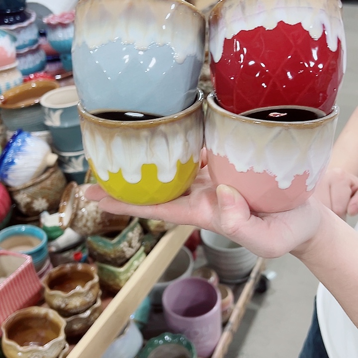 有孔，凑单福利满10元发货陶瓷多肉花盆！