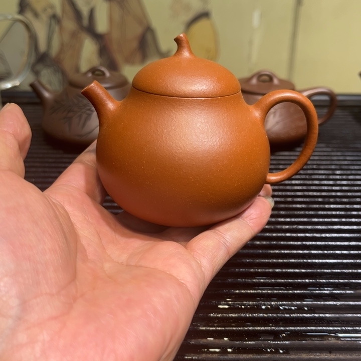 紫砂茶壶茄瓜降坡泥