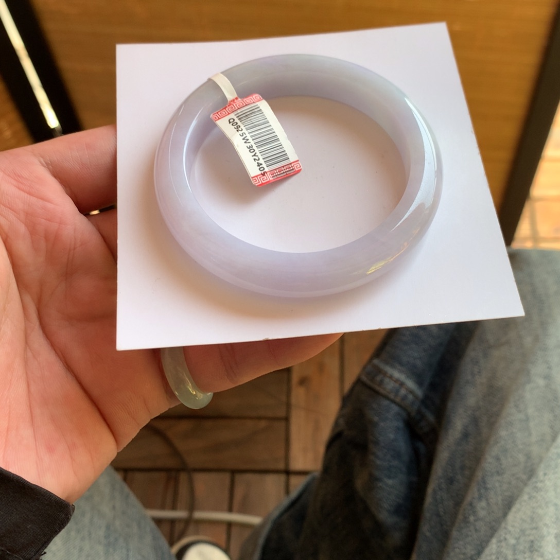 翡翠未镶嵌手镯27号56