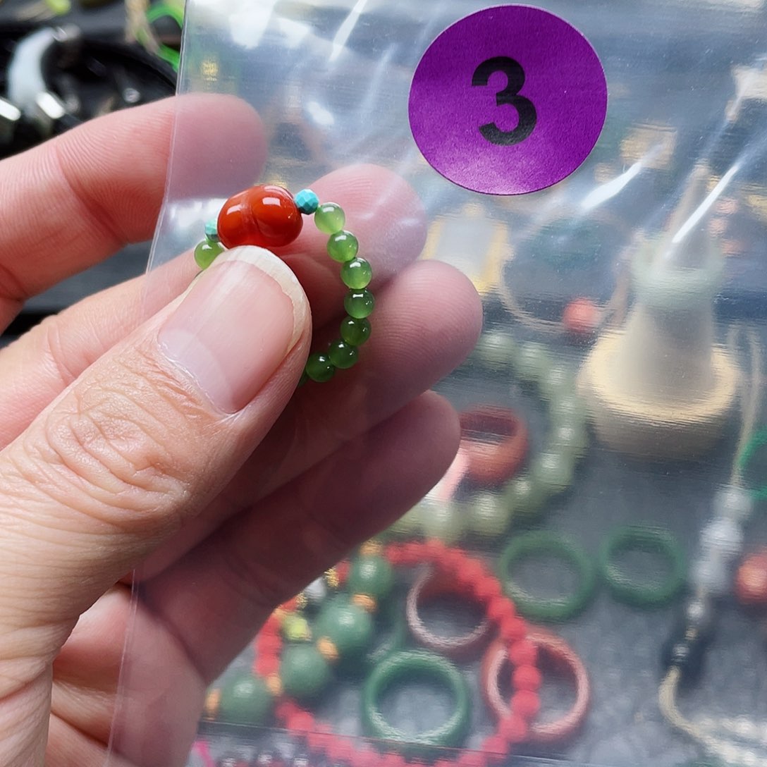 未镶嵌和田玉耳饰蓉*呀戒指