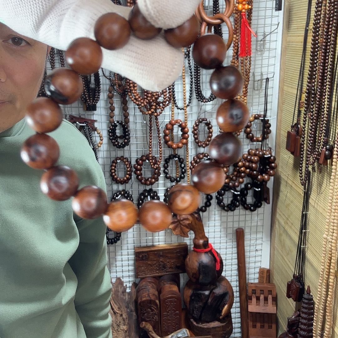 小***方百年雷击枣木雷痕串