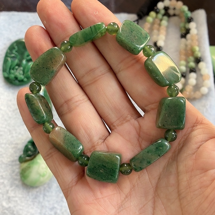 独山玉未镶嵌手串随性手串