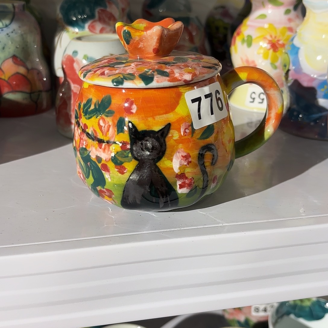 瓷片景德镇手绘高温釉下彩陶瓷茶具