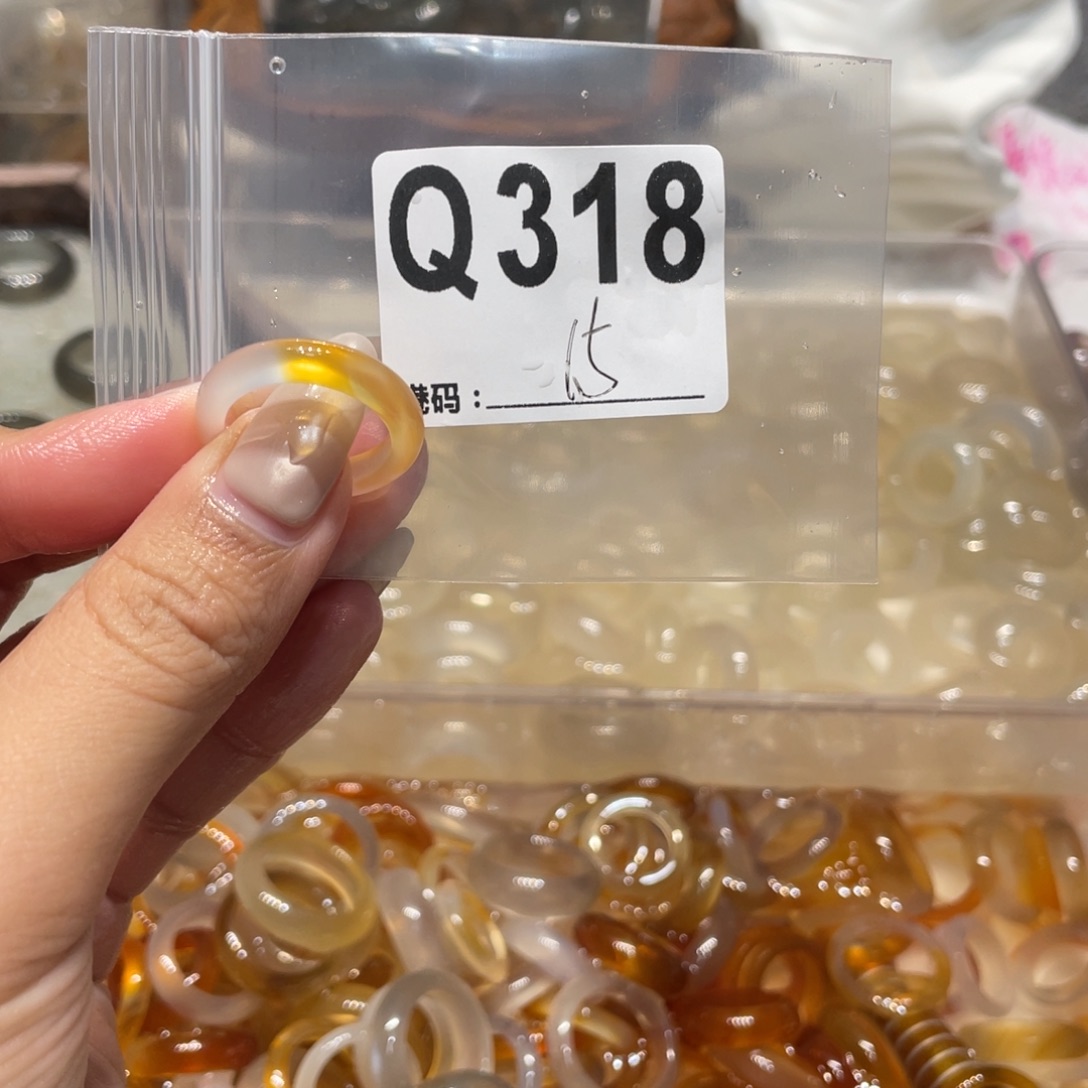 玛瑙/玉髓未镶嵌戒指318