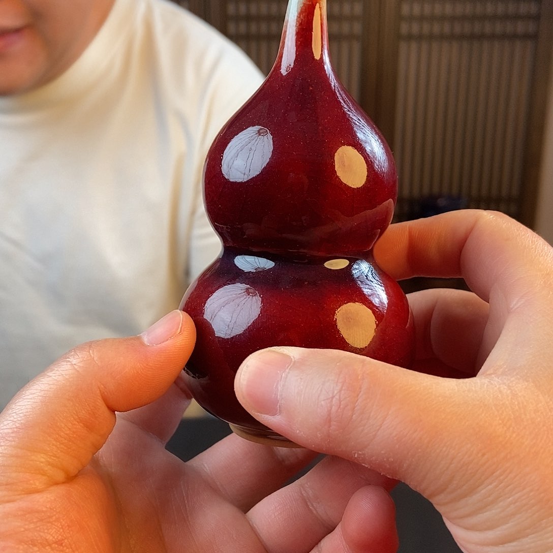 瓷片钧瓷摆件摆件