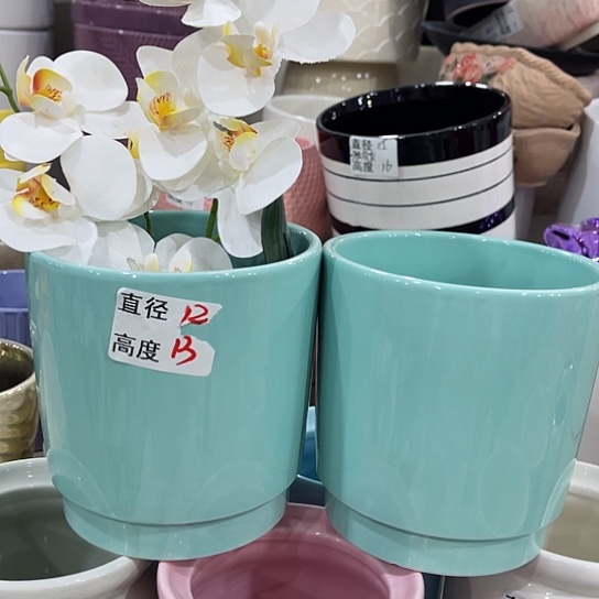 多肉绿植陶瓷花盆9.9包邮，有孔