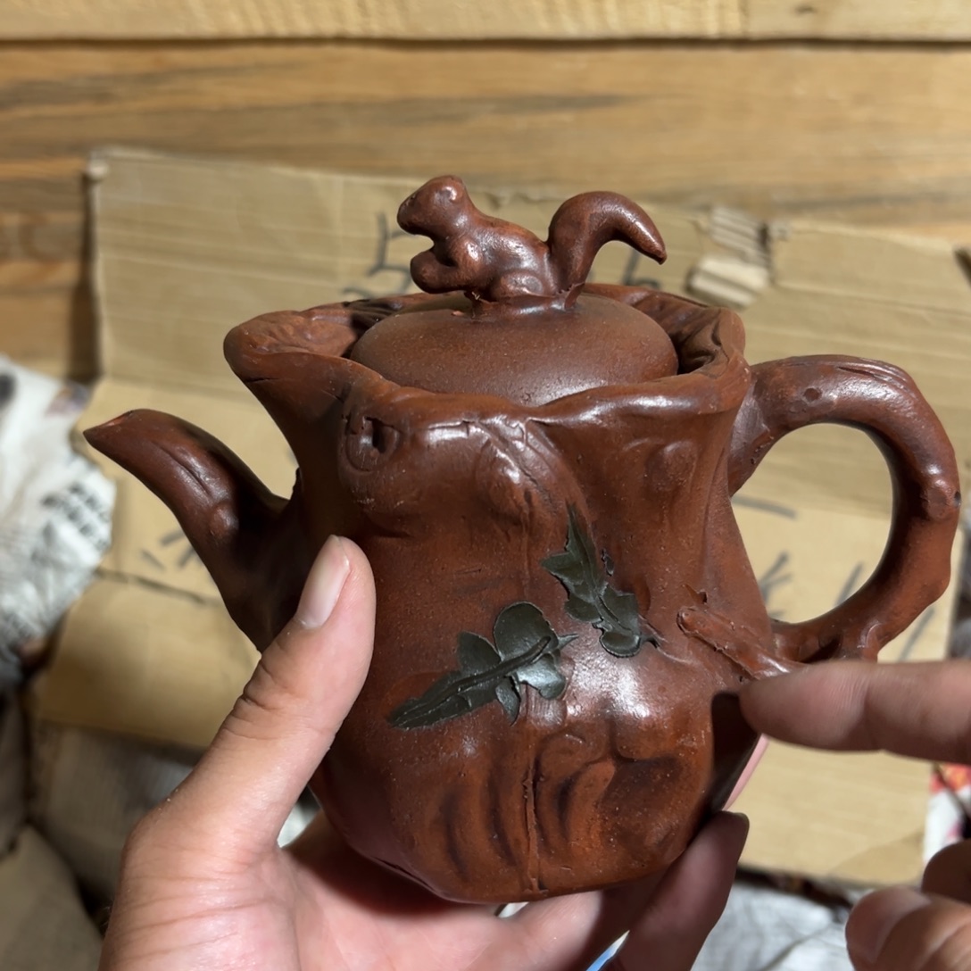 茶壶紫砂老厂紫砂壶一件！