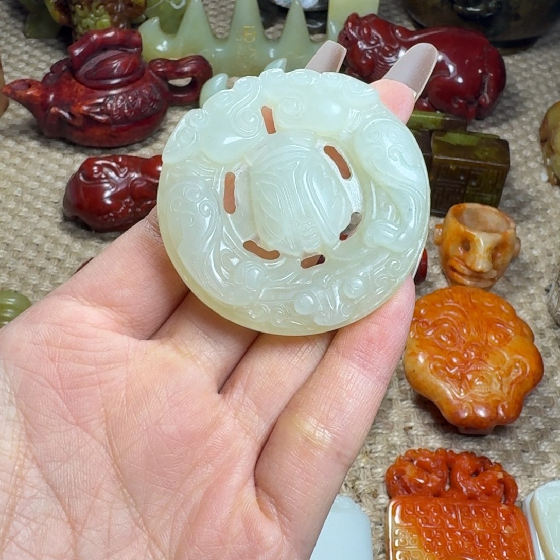 白玉菩提吊坠挂件