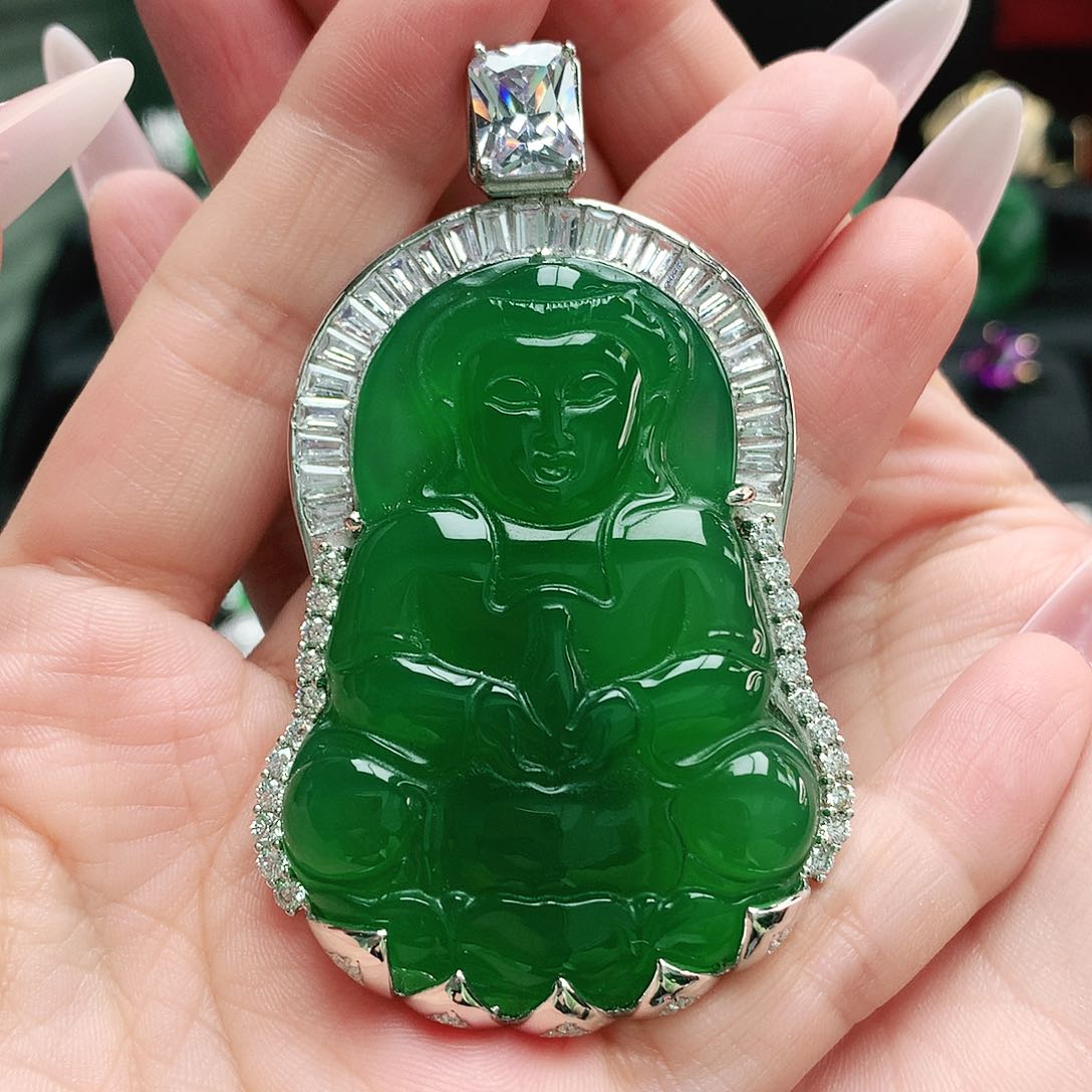 玛瑙/玉髓吊坠银S925镶嵌