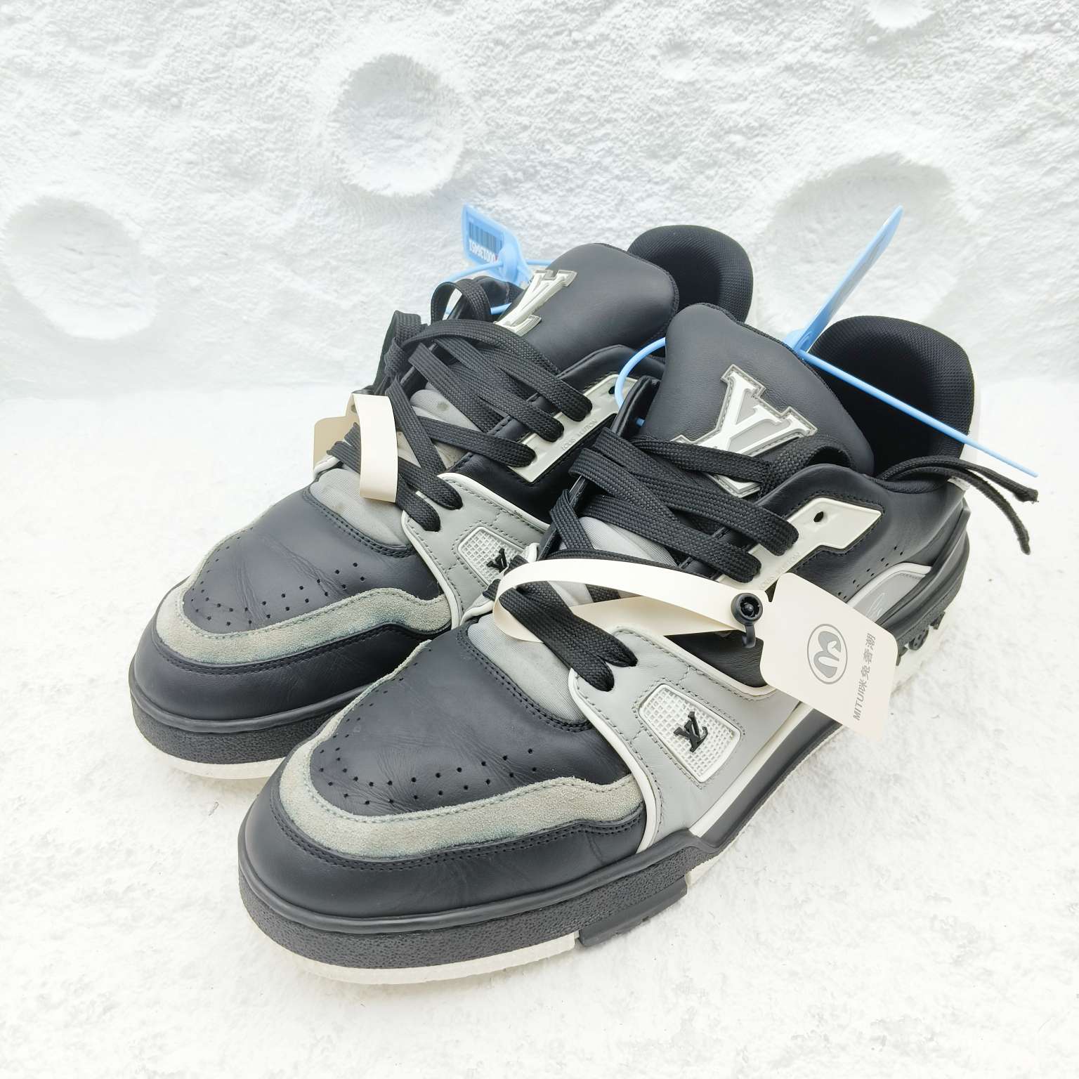 95新 LouisVuitton/路易威登 7码/41码/黑水泥潮鞋