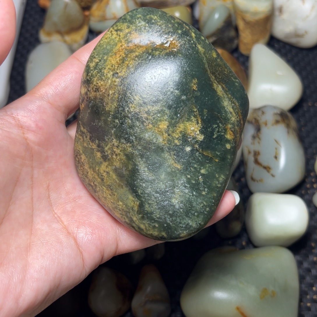 和田玉未镶嵌挂件10