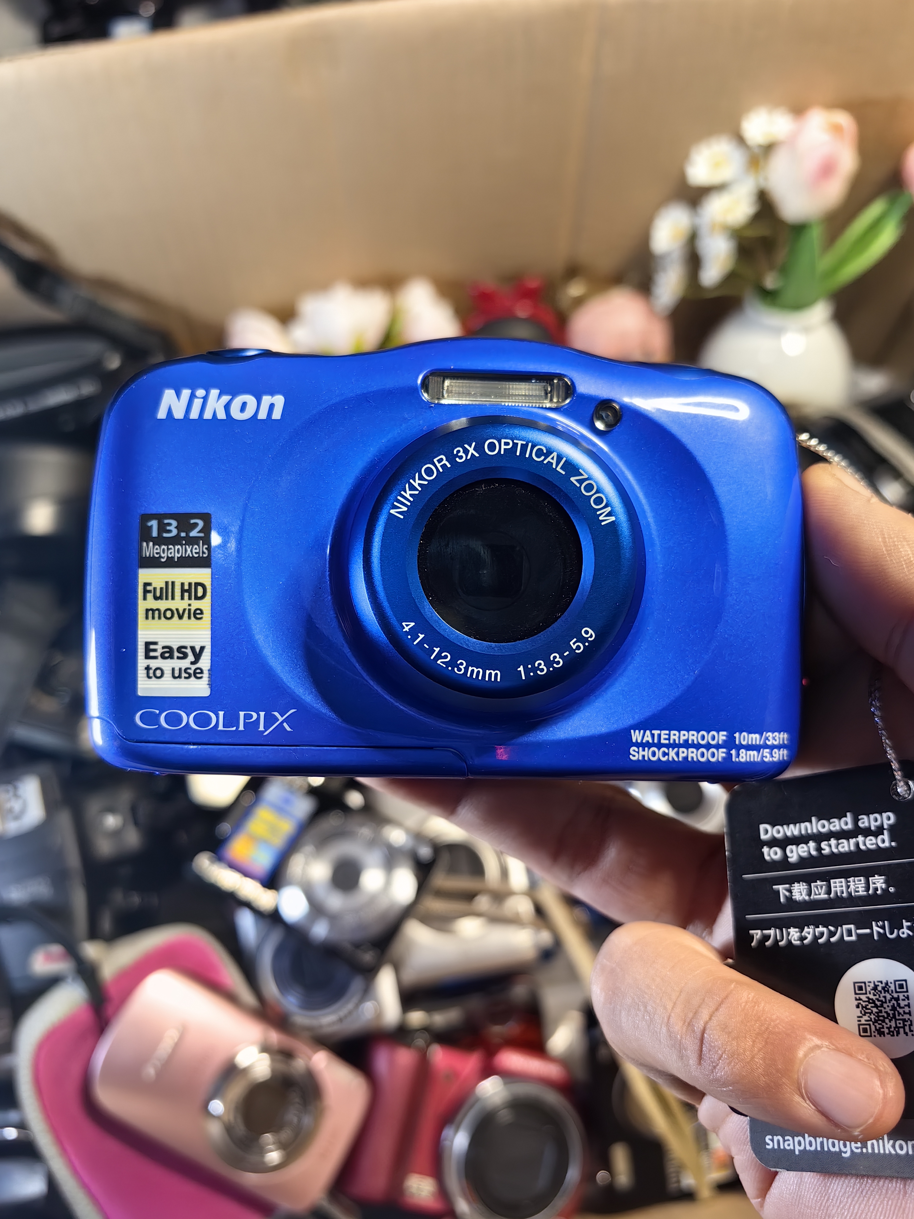 95新 Nikon/尼康 九成新防水防摔防冻相机1300万像素3倍光变焦