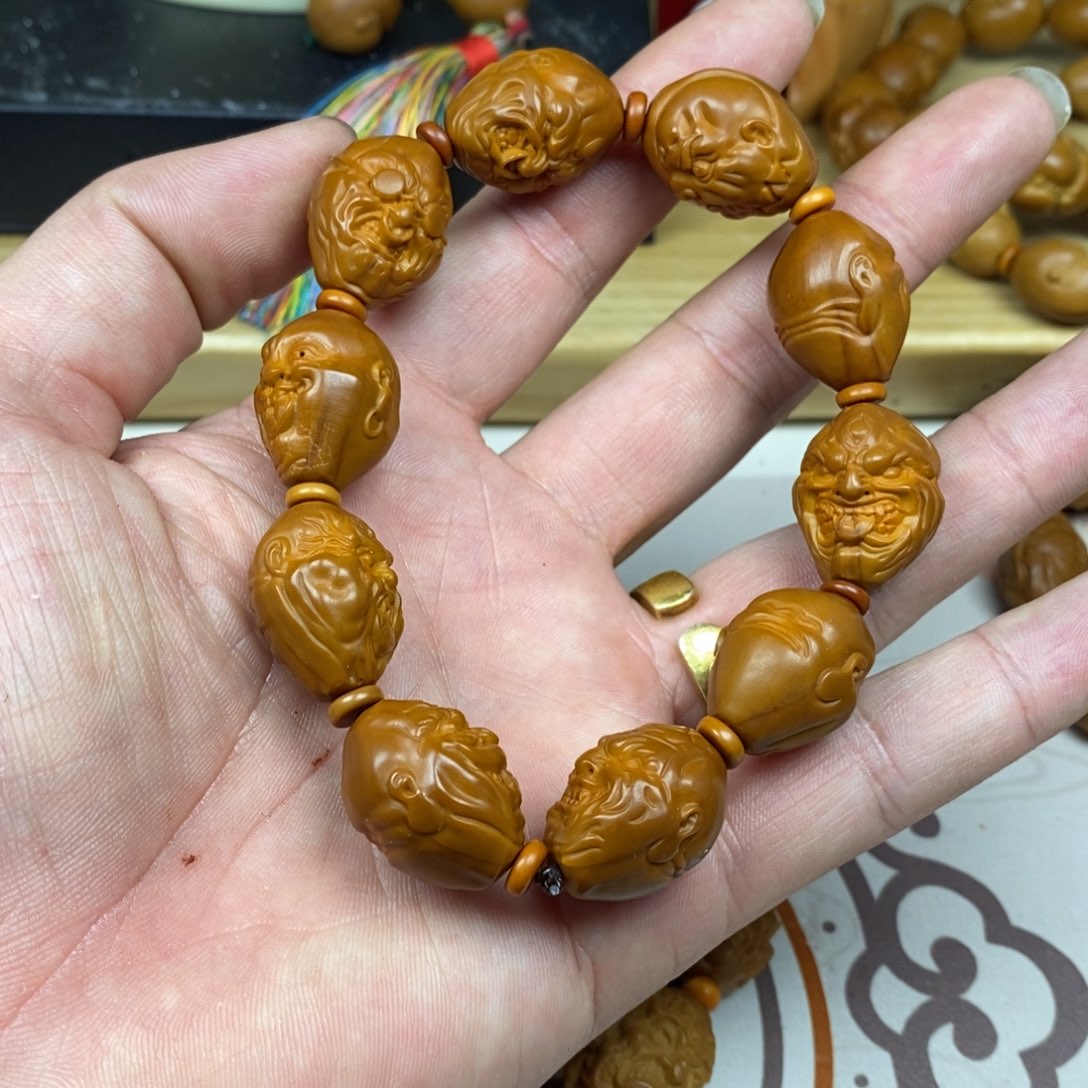 橄榄核手串/手链橄榄核雕刻强