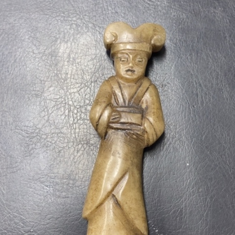 白玉菩提吊坠摆件