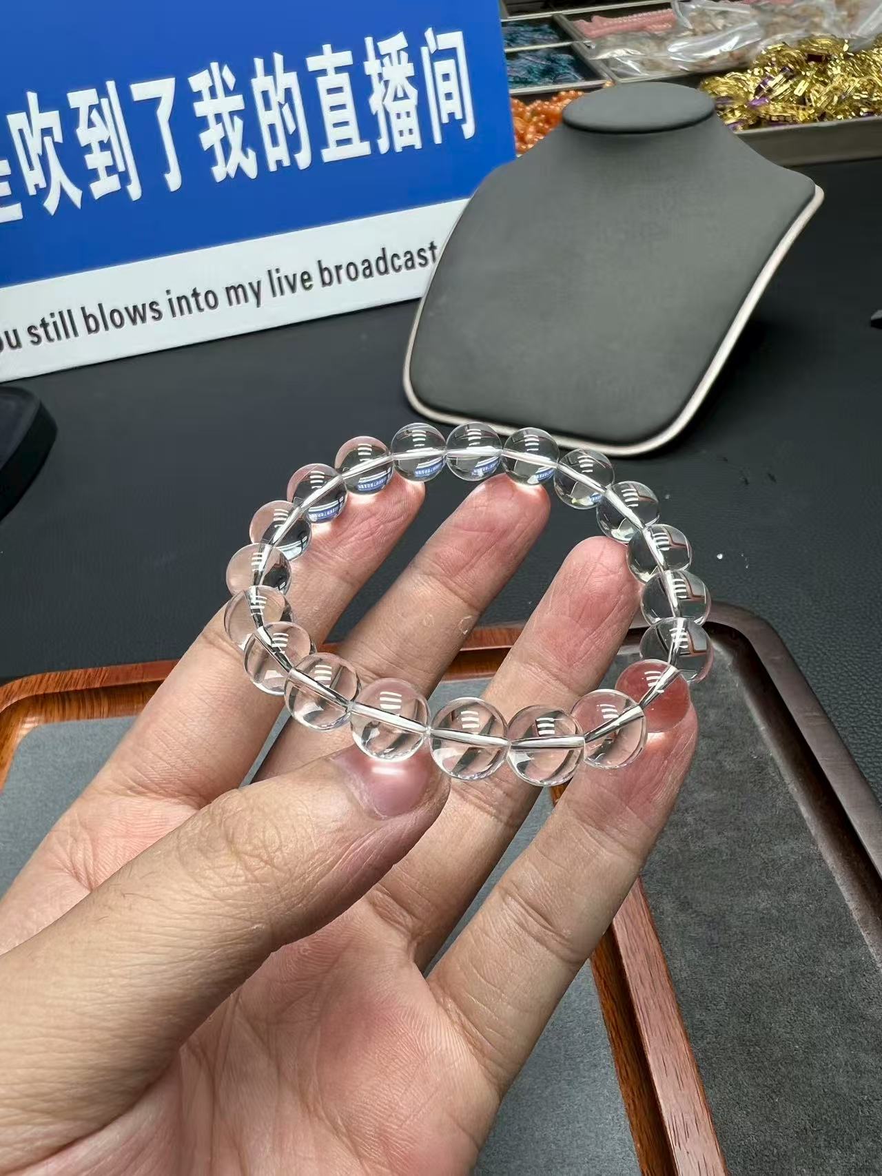 白水晶10mm单圈手串