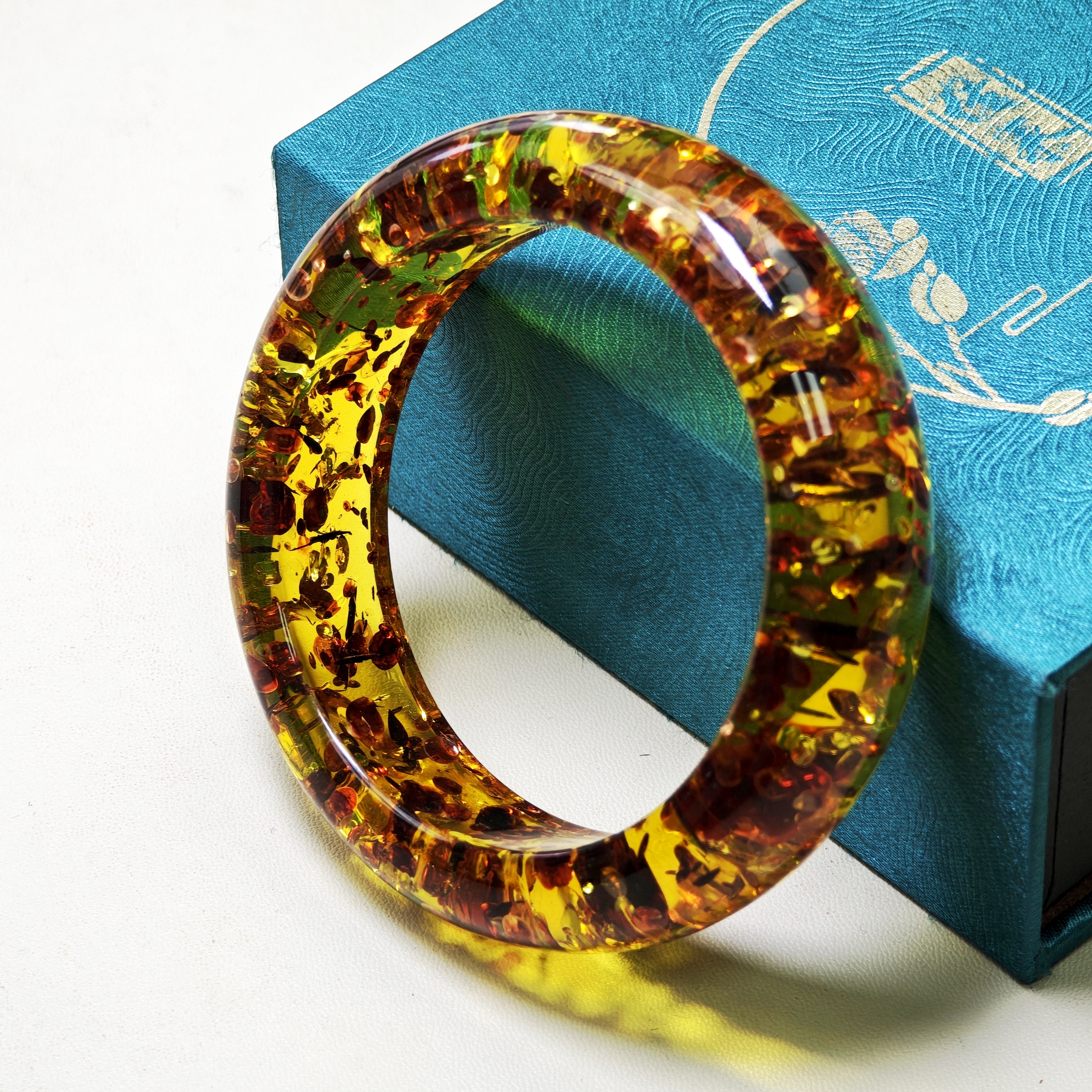 盛世典藏甄选花珀手镯 104-多样性发货