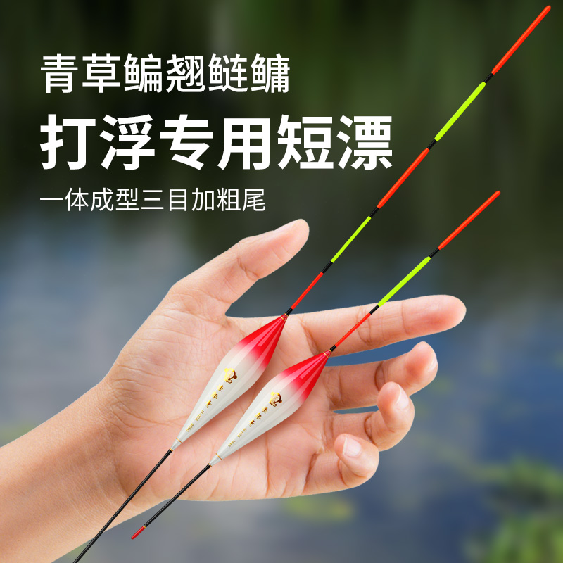 渔郎青N026浅水短漂加粗尾翘嘴鲢鳙水皮漂青鱼打浮专用短漂